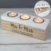 Personalised Free Text Triple Tealight Holder 1 Personalised Free Text Triple Tealight Holder -Chic Household Items 30908381
