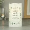 Personalised Botanical Free Text LED Candle -Chic Household Items 30908383