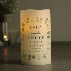 Personalised Botanical Free Text LED Candle -Chic Household Items 30908383 alt02