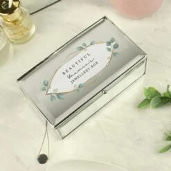 Personalised Botanical Mirrored Jewellery Box -Chic Household Items 30908394 alt02