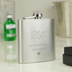 Personalised Wedding Party Hip Flask -Chic Household Items 30908396 alt04