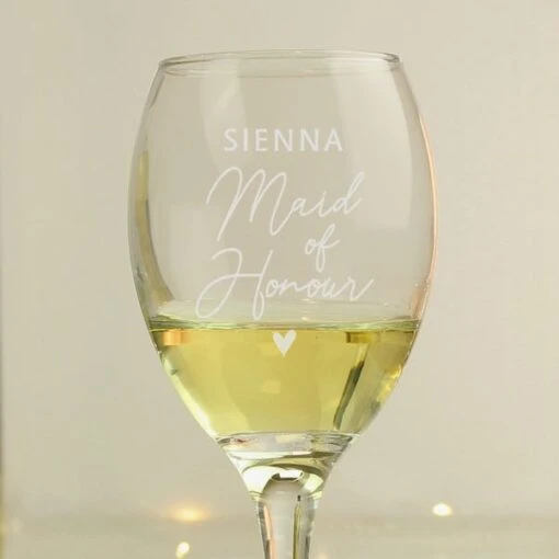 Personalised Maid Of Honour Wine Glass -Chic Household Items 30908411