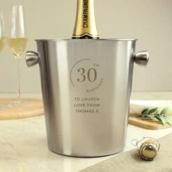 Personalised Date Stainless Steel Ice Bucket -Chic Household Items 30908436 alt02