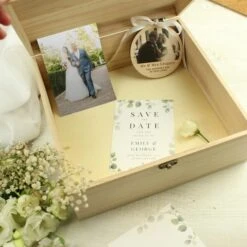 Personalised Botanical Wooden Memory Box -Chic Household Items 30908450 alt04
