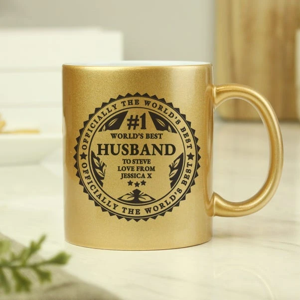 Personalised World's Best Gold Mug 4 Personalised World's Best Gold Mug - Image 2