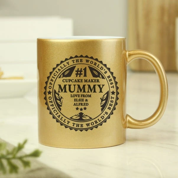 Personalised World's Best Gold Mug 7 Personalised World's Best Gold Mug - Image 5