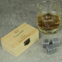 Personalised No.1 Cooling Stones And Glass Set -Chic Household Items 30913865 alt02