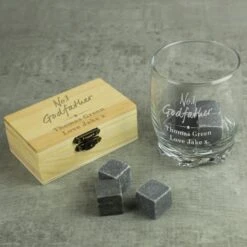 Personalised No.1 Cooling Stones And Glass Set -Chic Household Items 30913865 alt04
