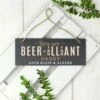 Personalised Beerilliant Hanging Slate Plaque -Chic Household Items 30913872