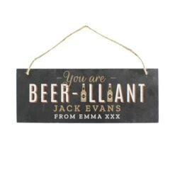 Personalised Beerilliant Hanging Slate Plaque -Chic Household Items 30913872 alt02