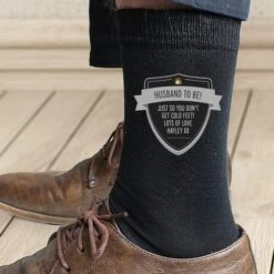 Personalised Classic Shield Men's Socks -Chic Household Items 30913906 alt02