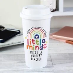 Personalised Shape Little Minds Travel Mug -Chic Household Items 30913917 alt03