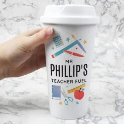 Personalised Teachers Insulated Reusable Eco Travel Cup -Chic Household Items 30913918 alt01