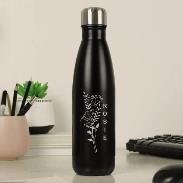 Personalised Floral Metal Insulated Drinks Bottle 9 Personalised Floral Metal Insulated Drinks Bottle - Image 7