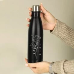Personalised Floral Metal Insulated Drinks Bottle 20 Personalised Floral Metal Insulated Drinks Bottle -Chic Household Items 30930016 alt03