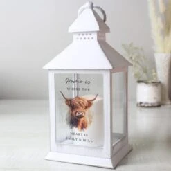 Personalised Highland Cow LED Lantern -Chic Household Items 30961269 alt02