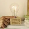 Personalised Home Wooden Light Bulb -Chic Household Items 30961279