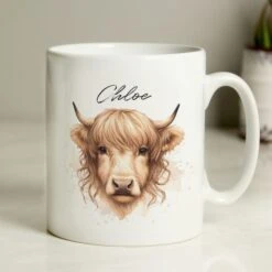 Personalised Female Highland Cow Mug -Chic Household Items 30961285 alt02