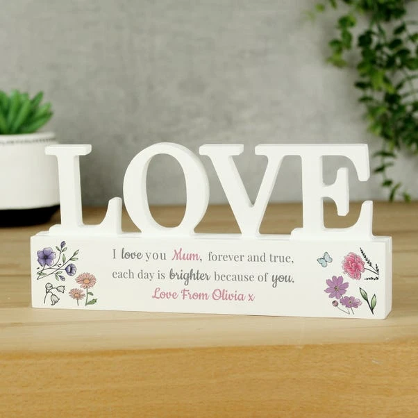 Personalised Wild Flowers Love Ornament 4 Personalised Wild Flowers Love Ornament - Image 2