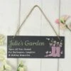 Personalised Floral Garden Slate Sign -Chic Household Items 30985074