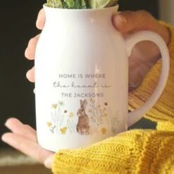 Personalised Spring Bunny Jug Vase -Chic Household Items 30985075 alt01
