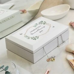 Personalised Butterfly Wooden Jewellery Box -Chic Household Items 30985078 alt04