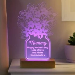 Personalised Flower Vase LED Light Lamp -Chic Household Items 30985085 alt03