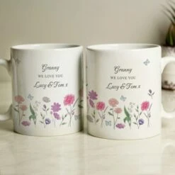 Personalised Wild Flowers Ceramic Mug -Chic Household Items 30985092 alt03