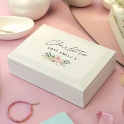 Personalised Wedding Wooden Jewellery Box -Chic Household Items 30985095 alt02