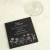 Personalised Wild Flowers Slate Coaster