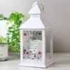 Personalised Wild Flowers LED Lantern -Chic Household Items 30985102