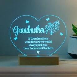 Personalised Floral Heart LED Light Lamp 13 Personalised Floral Heart LED Light Lamp -Chic Household Items 30985112 alt05