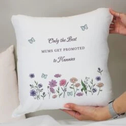 Personalised Wild Flowers Square Cushion -Chic Household Items 30985162 alt03